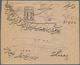 Irak - Stempel: 1914, "KERBELA" C.d.s. On Registered Cover Bearing 1 Pia. Blue And 2 Pia. Slate 1913 - Iraq