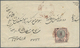 Iran: 1878 Ca., 5 Ch. Rose Black Stationery Cut-out With Wide Margins On Envelope, Tied By "BOUJNOUR - Iran