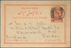 Iran: 1906-13, Two Uprated Used Postal Stationery Cards, Both Addressed To England, On With Arrival - Iran