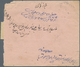 Iran: 1916, Cover DERLEKI To Chiraz With Arrival Mark, Franked 1 Ch. Strip Of Four And Two Single, C - Iran