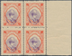 Iran: 1931, 6 Ch. Violet Red, Block Of Four Center Shifted, Mint Never Hinged Right Margin, Natural - Iran