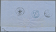 Japan: 1864, Accountancy Marking "GB/1 F 22 2/10" In Blue On Entire Folded Letter With Dateline "Yok - Oblitérés