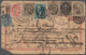 Japan: 1879/80: Norway, 10 Ø. Used "VAALERISMA 6/2 1880" On Round-the-world-card, East/ Irregular We - Oblitérés