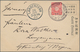 Japanische Post In China: 1902, UPU-jubilee Official Ppc, Complete Set Of 6 All Different, Franked W - 1943-45 Shanghai & Nankin