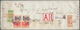 Japanische Post In Korea: 1937, Showa White Paper 50 S. (pair) And 6 S. (pair) Tied "KEIZYO 27.6.39" - Franchise Militaire