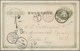 Japan - Ganzsachen: 1879, UPU Card 2 Sen Canc. "Osaka 22.2.2" Via "YOKOHAMA 4 FEB 1889" To London, M - Postcards
