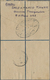 Jordanien: 1949, 5 M., 15 M. (pair), 50 M. Tied Oval "AMMAN REGISTERED 28 MY 49" To Registration Env - Jordanie