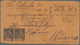 Kambodscha: 1899, Two Envelopes Each Franked With 25 C. Allegory Sent From PNOMPEN; CAMBODGIA To Sou - Kambodscha