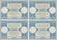 Kambodscha: 1955 (approx). International Reply Coupon 4,00 Riels (London Type) In An Unused Block Of - Kambodscha