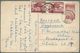 Korea-Nord: 1954, New Years Card 5 W. Uprated 5 W. Imperf. (2) Tied "PHYONGYANG 5.12.54" To Budapest - Korea (Nord-)