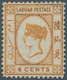 Labuan: 1880 6c. Orange-brown, Wmk Crown CC, Variety "No Dot At Upper Left", Mounted Mint With Remna - Other & Unclassified