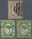 Labuan: 1880/1883, Three Used QV Stamps With Wmk Varieties, 1880 10c. Brown Wmk Inverted, Used With - Autres & Non Classés