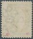 Labuan: 1885, QV 16c. Blue With DOUBLE SURCHARGE '2 Cents' In Type 8 Fine Used With Barred Cancel An - Autres & Non Classés