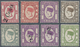 Labuan: 1885/1894, Eight Mint Stamps Showing Varieties, With 1885 2c. On 8c. Variety "No Dot At Lowe - Other & Unclassified
