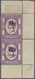 Labuan: 1891-92 6c. On 8c. Mauve Vertical Pair Of Right Hand Corner Stamps, Varieties "Wmk Crown CA - Autres & Non Classés