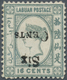 Labuan: 1892 6c. On 16c. Grey, Variety "SURCHARGE INVERTED", Mounted Mint With Part Orig. Gum, Fresh - Other & Unclassified