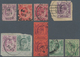 Labuan: 1904/1920's, Ten Stamps Of Straits Settlements Used In LABUAN, With Eight KEVII. Stamps (1c. - Autres & Non Classés
