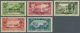 Libanon: 1926, War Refugee Relief, Group Of Five Values With Inverted Overprint, Unmounted Mint. Mau - Libanon