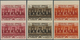 Libanon: 1936, Franco-Lebanese Treaty, Not Issued, Complete Set Of Five Values As IMPERFORATE Top Ma - Liban