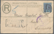 Malaiische Staaten - Straits Settlements: 1903/1905, 5 C Blue KEVII Registered Pse, Uprated With 8 C - Straits Settlements