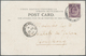 Malaiische Staaten - Straits Settlements: 1908, 3 C Plum KEVII, Single Franking On Picture Postcard - Straits Settlements