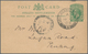 Malaiische Staaten - Straits Settlements: 1914, 1 D Stationery Card Bearing DATO KRAMAT PENANG Dates - Straits Settlements