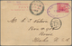 Malaiischer Staatenbund: 1912, 3 C Carmine Tiger Psc With Triple Oval Handstamp POST OFFICE / TANJON - Federated Malay States