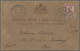 Malaiische Staaten - Johor: 1906, Johore Post Card Bearing Single 'Sultan Sir Ibrahim' 3c. Purple/ol - Johore