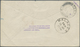 Malaiische Staaten - Johor: 1928, 2 X 4 C Purple/carmine And 10 C Purple/yellow, Mixed Franking On A - Johore