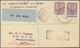 Malaiische Staaten - Johor: 1930 Malaya-Dutch Indies Airmail Letter Rate Of 22c. (from Early Feb. To - Johore