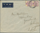 Malaiische Staaten - Johor: 1931/1941, 10 C Purple/yellow, Vertical Pair On Airmail Cover With Cds P - Johore