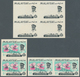Malaiische Staaten - Johor: 1965, Orchids Imperforate PROOF Block Of Four With Black Printing Only A - Johore