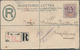 Malaiische Staaten - Malakka: 1902 ALOR GAJAH: Straits Settlements QV Postal Stationery Registered E - Malacca