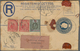 Malaiische Staaten - Malakka: 1923 Insured (for $400) Postal Stationery Registered Envelope Used Wit - Malacca