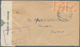 Malaiische Staaten - Negri Sembilan: 1939, 2 X 4 C Orange, Multiple Franking On Cover With Double Ci - Negri Sembilan