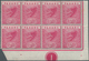 Malaiische Staaten - Pahang: 1891, 2c. Rose, Marginal Block Of Eight From The Lower Right Corner Of - Pahang