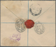 Malaiische Staaten - Penang: 1930, Uprated Stationery Envelope 4c. Violet (E1), 3c. Green Faulty, Re - Penang