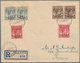 Malaiische Staaten - Penang: 1947 (2.1.), Registered Local Cover Bearing Six Optd. KGVI Heads 5c. Br - Penang