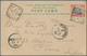 Malaiische Staaten - Perak: 1901, 4c. Grey/carmine On Ppc "Greetings From The Far East" From "BAGAN - Perak