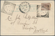 Malaiische Staaten - Perak: 1906/1912, PAPAN: FMS Tiger 3c. Scarlet Single Use On Reverse Of Cover W - Perak