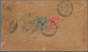 Malaiische Staaten - Perak: 1913/1914, PARIT BUNTAR: Two Commercial Covers Bearing FMS Tiger Stamps - Perak