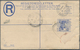 Malaiische Staaten - Perak: 1920, Federated Malay States, 10 C Ultramarine Tiger Registered Pse, Upr - Perak