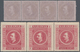 Malaiische Staaten - Sarawak: 1875/1885 Postage Stamp 2c. Pale Violet, Type Strip Of Four, MINT NEVE - Autres & Non Classés