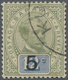 Malaiische Staaten - Sarawak: 1891, Sir Charles Brooke 12c. Green And Blue Surcharged '5 C' With Var - Sonstige & Ohne Zuordnung