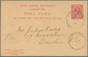 Malaiische Staaten - Sarawak: 1900, 4 C / 4 C Carmine Postal Stationery Reply Card, Sent C.t.o. From - Autres & Non Classés