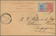 Malaiische Staaten - Sarawak: 1903, 3 C Carmine Postal Stationery Card, Uprated With 1 C Blue/rose, - Autres & Non Classés