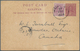 Malaiische Staaten - Sarawak: 1921 Postal Stationery Card 2c. Red-violet Used From Kuching To CANADA - Autres & Non Classés