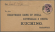 Malaiische Staaten - Sarawak: 1931, 4 C Brown-purple, Single Franking On Bank Cover With Single Circ - Autres & Non Classés