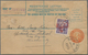 Malaiische Staaten - Sarawak: 1935, 15 C Orange Registered Pse (formate G), Uprated With 5 C Violet, - Autres & Non Classés