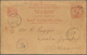 Malaiische Staaten - Selangor: 1892, Incoming Stationery Card 4a. Carmine From "PUKET 7/8 92"/Thaila - Selangor